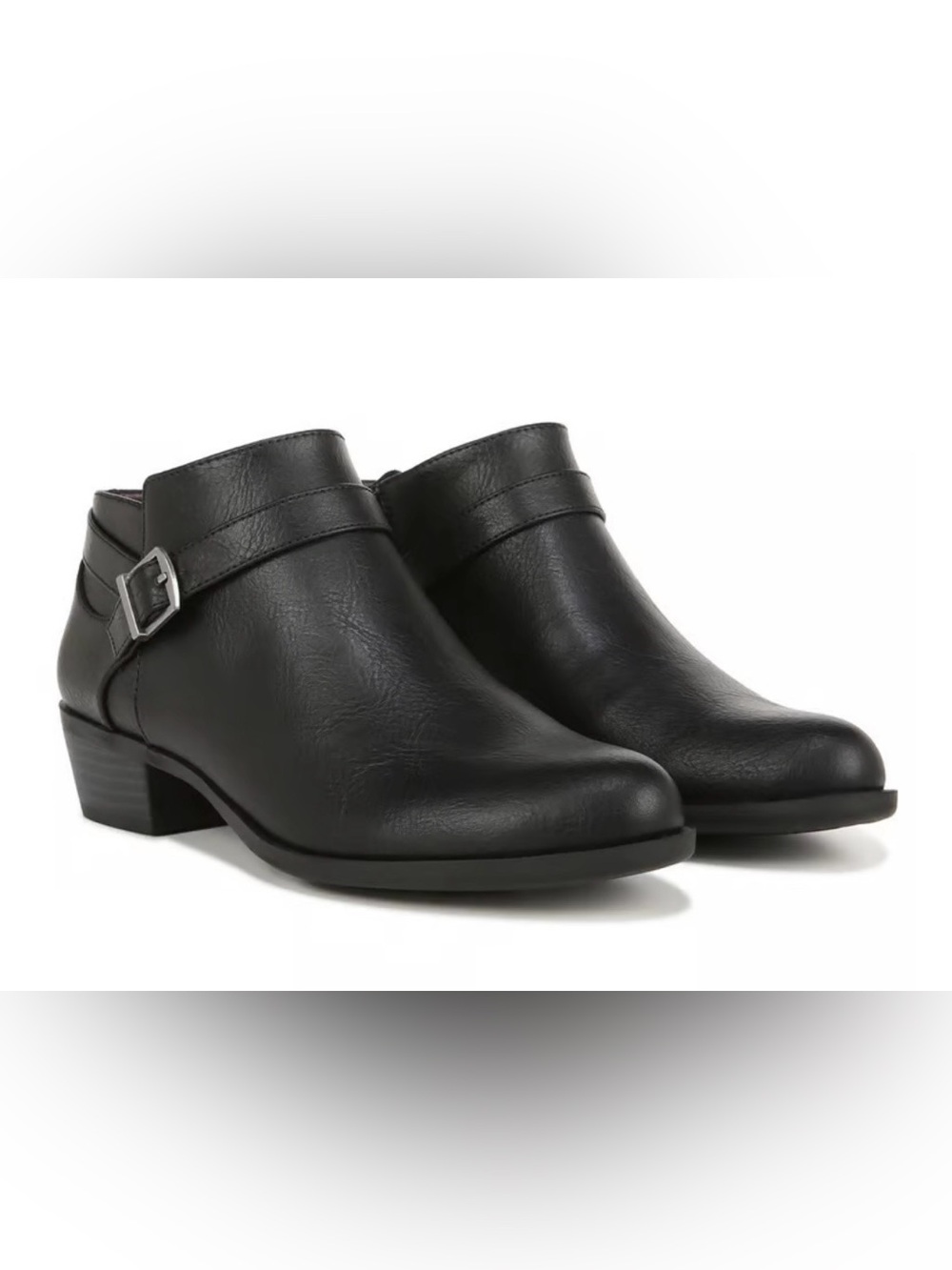 LifeStride Black Slip On Ankle Boots
